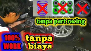 upgrade  setting CVT matic  beat scoopy vario 150 dll  100WORKakselerasi responsif [upl. by Lang]