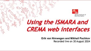 Using the ISMARA and CREMA web interfaces [upl. by Esaj]