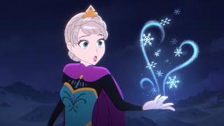 Frozen Let It Go But its Anime Disney Animation [upl. by Nemrac]