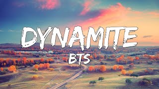 BTS  Dynamite Lyrics [upl. by Janaye]