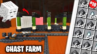 I Made Automatic Ghast Farm in Minecraft Pe Survival Series [upl. by Kcirdle851]