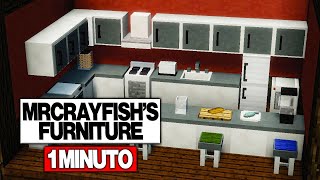 MrCrayFishs Furniture Mod en 1 Minuto  Mod de Muebles y Decoración 🪑 [upl. by Ettari237]