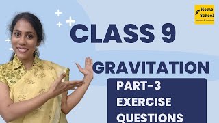 Problems on gravitation chapter  class 9  CBSE  NCERT  exercise problems [upl. by Lalitta]