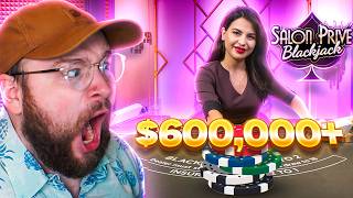 INSANE 600000 BLACKJACK SESSION [upl. by Niwroc435]