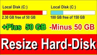 How to Resize Hard disk Partition in Windows 7 without Formatting [upl. by Dustan]