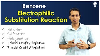 Benzene Part 7 Electrophilic Substitution Reactions  Friedel Crafts Alkylation and Acylation [upl. by Prestige244]