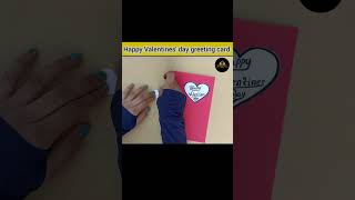 DIY Happy Valentines day greeting card subscribe art craft viralvideo 5MinuteCraftsYouTube [upl. by Leelahk]