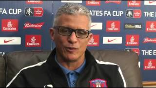 Keith Curle ahead of the Everton FA Cup fourth round tie [upl. by Ihcalam]