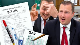 British Headmaster tries Korea’s Infamous English SAT [upl. by Hadik22]