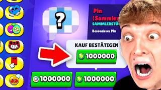 Der TEUERSTE KAUF in BRAWL STARS für 1 MILLIONEN GEMS 🤑 WELTREKORD [upl. by Enniroc]