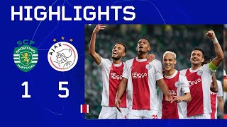 Haller maakt er 4 🤩  Highlights Sporting CP  Ajax  UEFA Champions League [upl. by Neelrac]