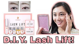 GETTING A LASH LIFT  ICONSIGN LASH LIST KIT [upl. by Rehpotsirc]