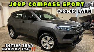 Jeep compass sport Base Varient  ऐसे BASE Varient पर किसका दिल नहीं आएगा⁉️🤷🏾‍♂️ [upl. by Lawford556]