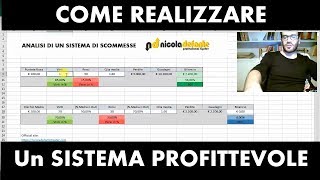 Analisi di un sistema profittevole per Scommesse Classiche e Betting Exchange [upl. by Hedvig]