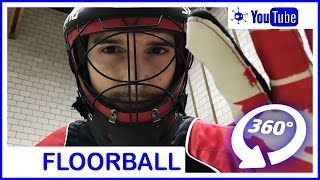 Floorball 360° Degrees Goalie Saves and Shots [upl. by Aratak]