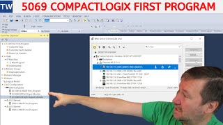 Create a New 5069 Compactlogix Studio 5000 PLC Program [upl. by Nolyak]