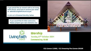 Living Faith Church Sunday 27th October 2024 [upl. by Anuahc]