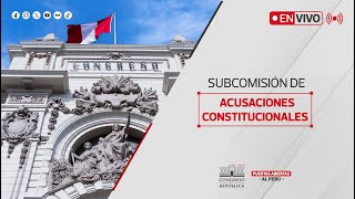 EN VIVO Subcomisión de Acusaciones Constitucionales sobre caso Martín Vizcarra  08112024 [upl. by Anitsrik]