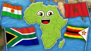 Countries of Africa  Continents of the World [upl. by Alleuqahs]