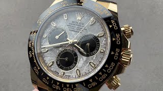 Rolex Daytona Meteorite Oysterflex 116518LN Rolex Watch Review [upl. by Hindu181]