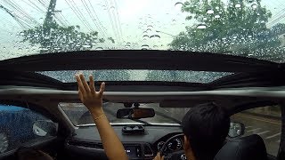 EP2 Panoramic Roof View  Rainy Day  Honda HRV [upl. by Kayla]