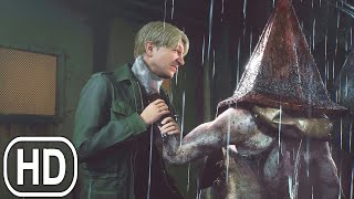 Silent Hill 2 Remake  All Pyramid Head Scenes amp Boss Fight [upl. by Aivle99]