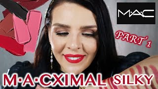 New Mac Lipstick  MACXIMAL Silky Collection 2024  Part 1 😱 [upl. by Nageam]