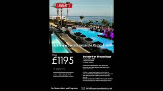 Secrets Lanzarote Resort amp spa  Spain spain resorts spaintravel shorts hotdeals traveldeals [upl. by Monique]