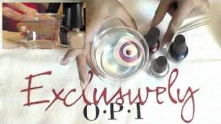 OPI Nail Marbling Tutorial [upl. by Leffen592]