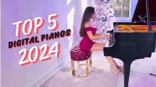 top 5 BEST Digital Pianos in 2024 [upl. by Fanchan351]