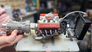 SMALL BLOCK V8 RC CAR  NEW BUILD [upl. by Arorua]