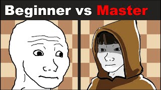 Chess Master vs Beginner  Explained [upl. by Nyvets]