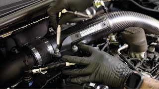 mountune Mk4 Focus ST Carbon Rear Intake Installation Walkthrough [upl. by Lledyl]