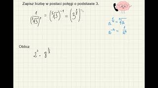 Zapisz liczbę w postaci potęgi o podstawie 3 [upl. by Naahsar921]