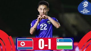 Yusupov saves the day  DPR Korea  Uzbekistan  Highlights AsianQualifiers  Road To 26 [upl. by Efal460]