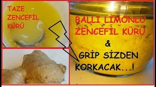 Zencefil Kürü İle Gripten Korunma Formülü  Ballı Zencefil Limon Kürü Tarifi [upl. by Auhsuj726]