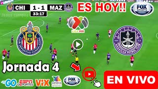 Chivas vs Mazatlán en vivo donde ver a que hora juega Chivas vs Mazatlán Apertura 2024 liga MX [upl. by Nail505]