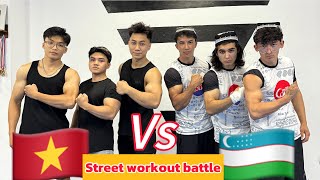 JamshidJamshid vs hieucalis street workout battle VIETNAM 🇻🇳 [upl. by Notxam505]