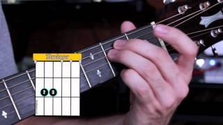 How to Play Eminor on Guitar  Open Position  Beginner Guitar Chords [upl. by Ilowell]