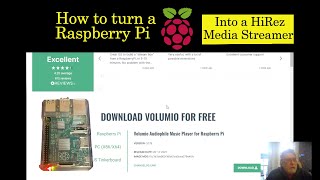 HiRez audio  Raspberry Pi Volumio streamer setup  Setting up volumio as a HiRes streamer [upl. by Charmine190]