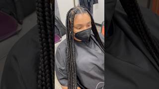 Large knotless braids 😍🫶🏾 braids hairstyles knotlessbraids haircare hair hairstyles [upl. by Cuthbertson946]