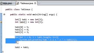 PROGRAMMER EN JAVA Débutant  47  Variables simples et tableaux [upl. by Ran937]