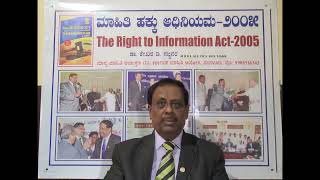 RTI Training 2023 Kannada Part2 By DrShekhar Sajjanar Former RTI Commissioner [upl. by Cadmarr]