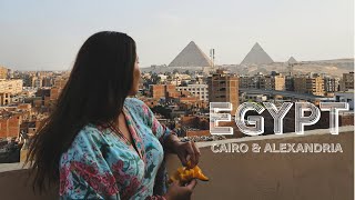 Pyramids Cairo and Alexandria  Egypt travel vlog [upl. by Mairim]