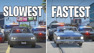 Upgrading Slowest to Fastest Getaway Car in GTA 5 RP [upl. by Morlee]