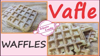 Osnovni recept za VAFLE  WAFFLES RECEPT 830 [upl. by Mistrot366]