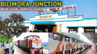 Bilimora Railway Station  Gujarat  Narrow gauge  Brode gauge railway station  vkrailride [upl. by Merlina]