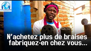 Nachetez plus la braise fabriquezen chez Vous avec les déchets UN ENTREPRENEUR VERT VOUS APPREND [upl. by Lamaaj]