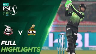 Full Highlights  Lahore Qalandars vs Peshawar Zalmi  Match 30  HBL PSL 7  ML2T [upl. by Amitie]