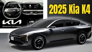 NEW 2025 Kia K4 Exterior and Interior Design Revealed [upl. by Hteb]